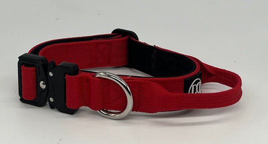 2.5cm Active  collar | WITH HANDLE - Red