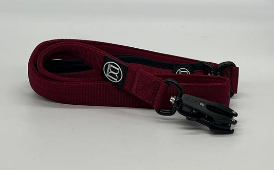 Swivel lead 1.2m | with clip - Burgundy