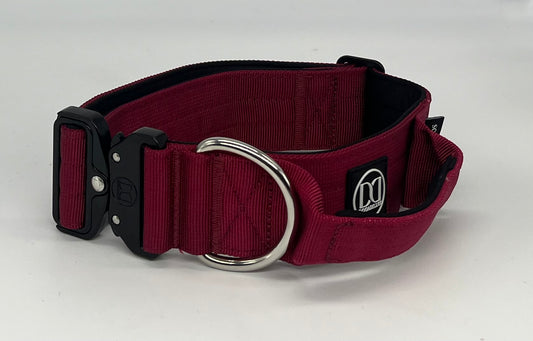 5cm Active collar | WITH HANDLE - Burgundy