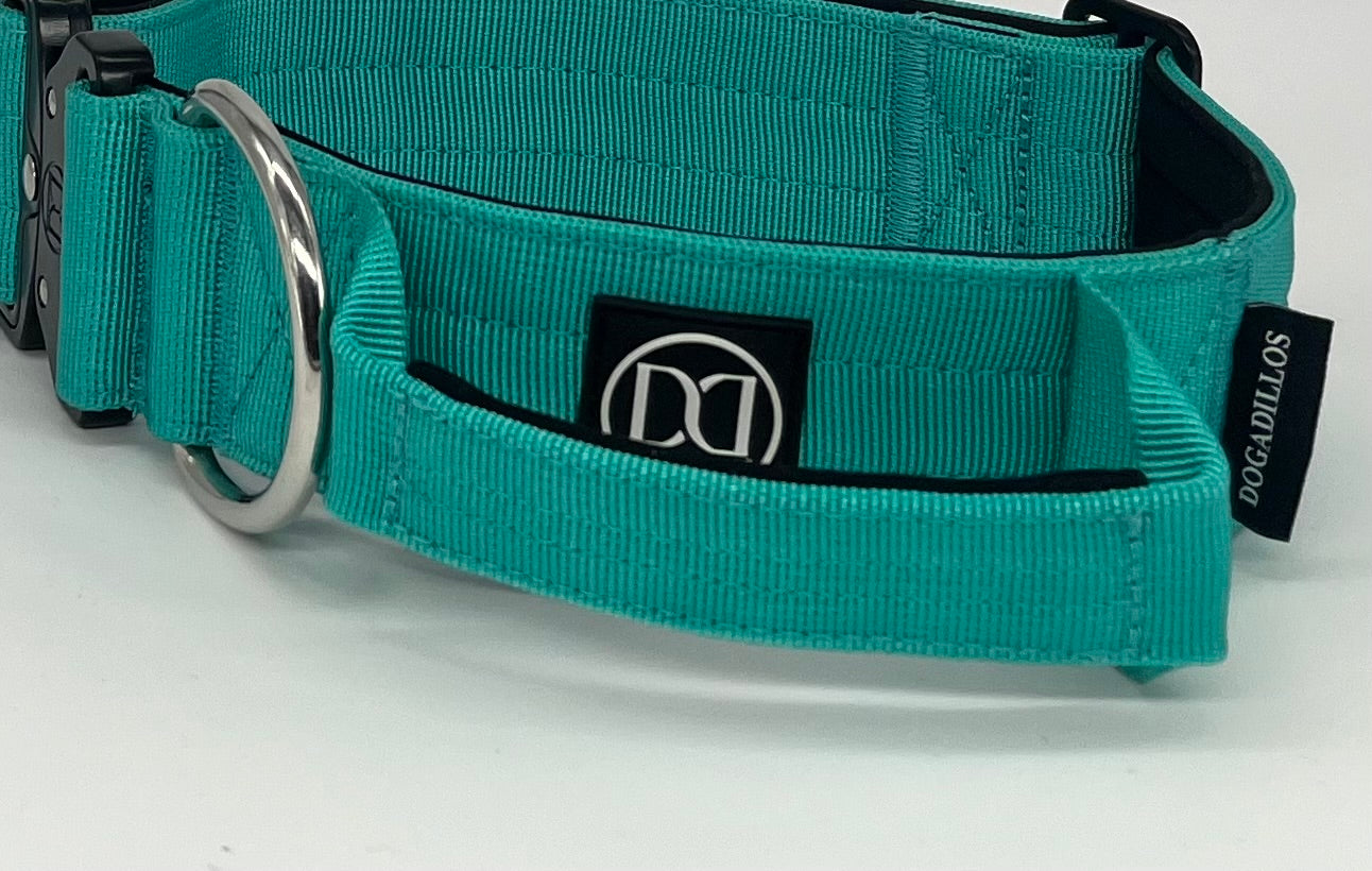 5cm Active collar | WITH HANDLE - Tiffany blue